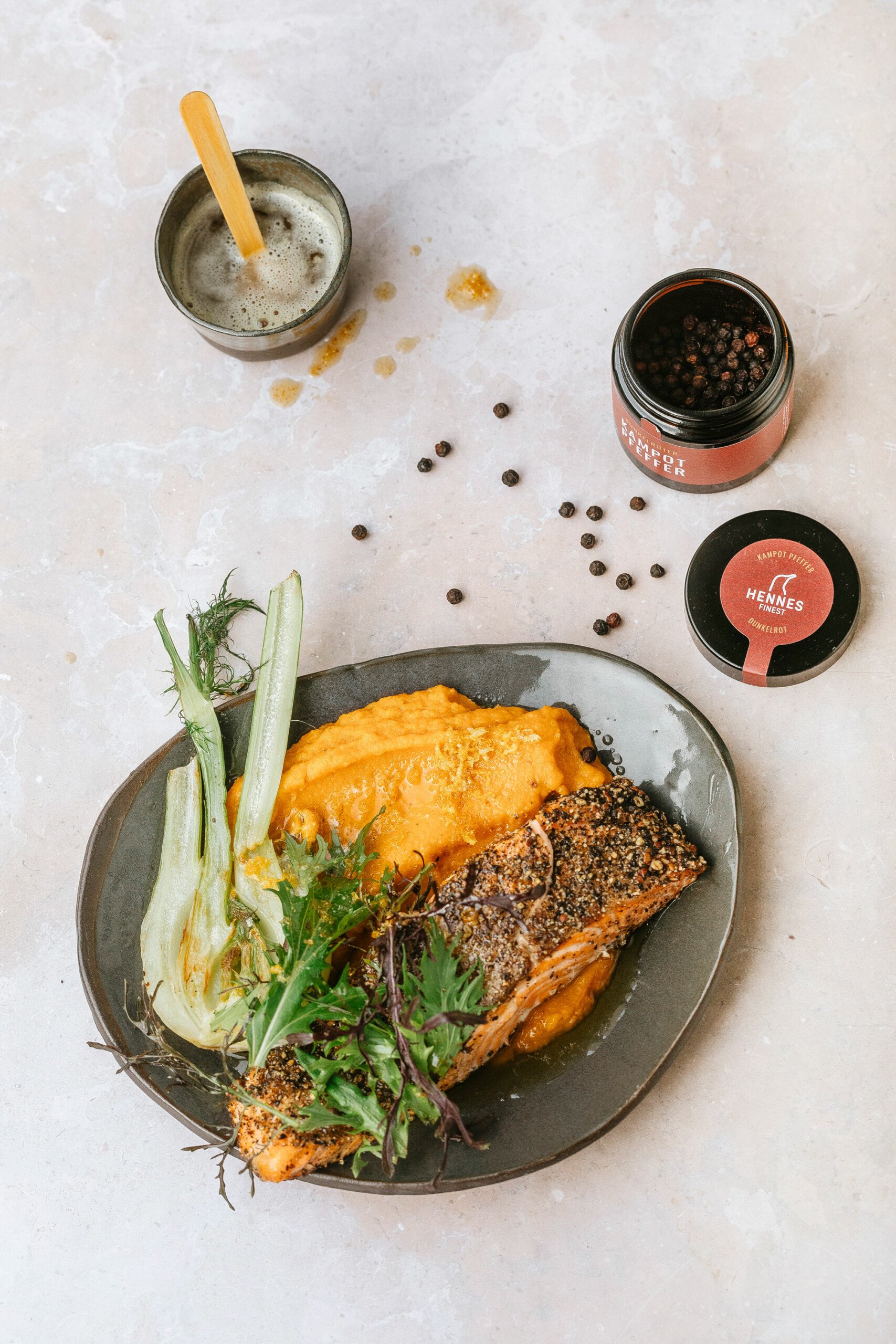 Lachs in Pfefferkruste - Hennes' Finest Lachs in Pfefferkruste - Hennes' Finest