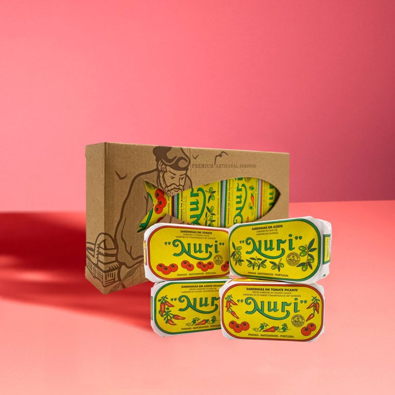 Nuri-Sardinen.Geschenkset-Quadrat