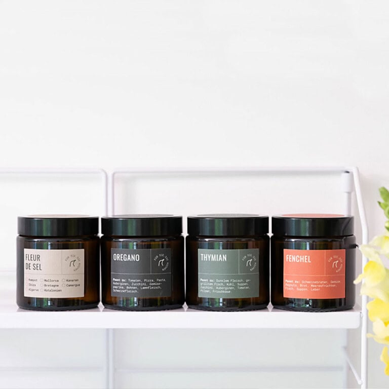 Gewürzetiketten-Gewürzgläser-4-Farben-Regal