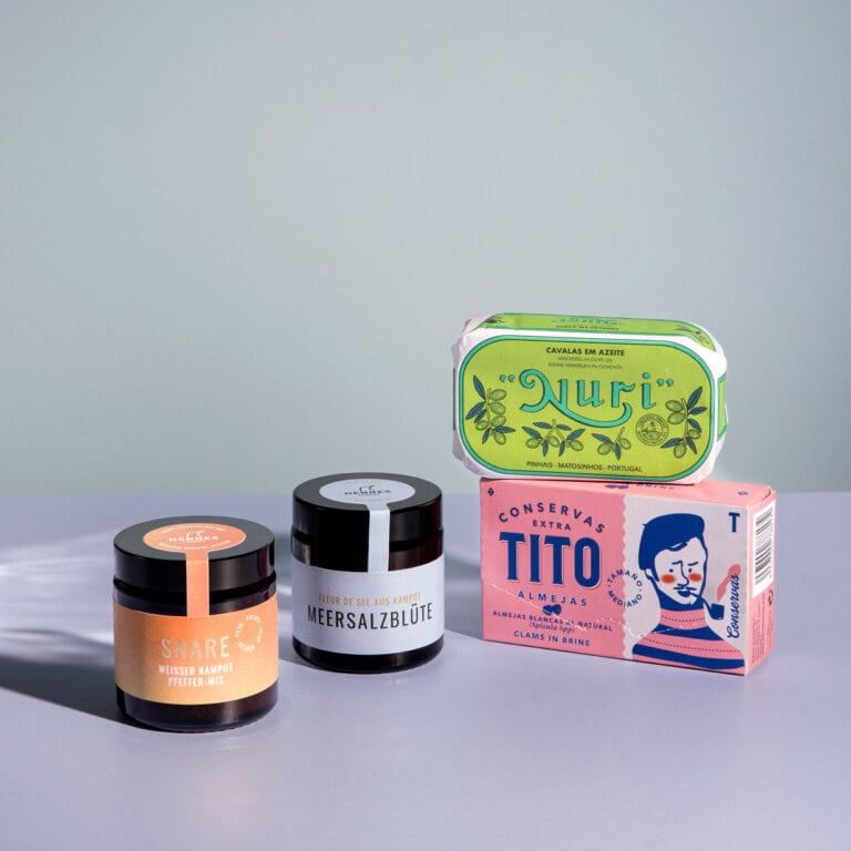 Meer Sehen-Hennes Finest Pfeffer Geschenkset-Quadrat